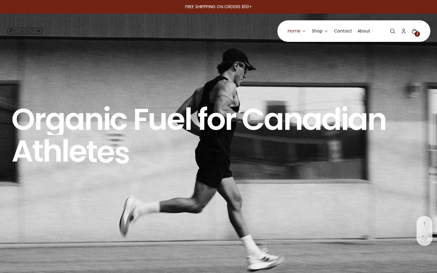grynd.ca homepage screenshot