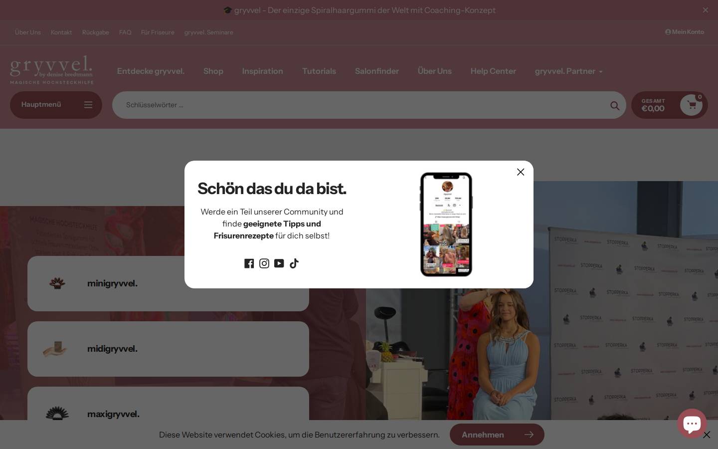 gryvvel.com homepage screenshot