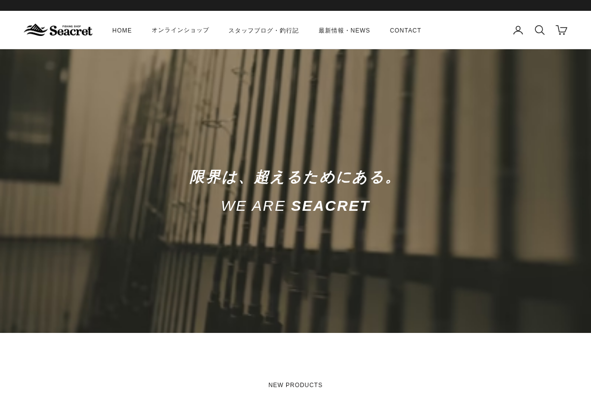 SEACRET-fs homepage screenshot