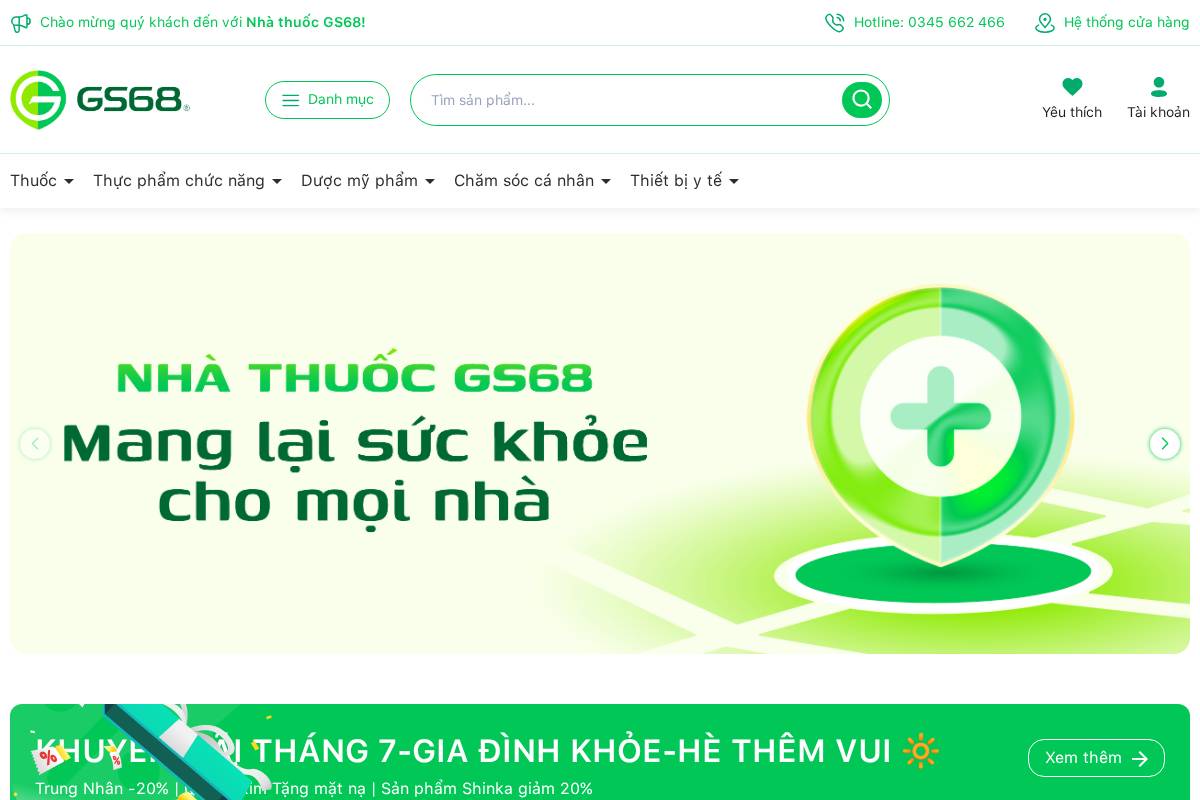 gs68.vn homepage screenshot