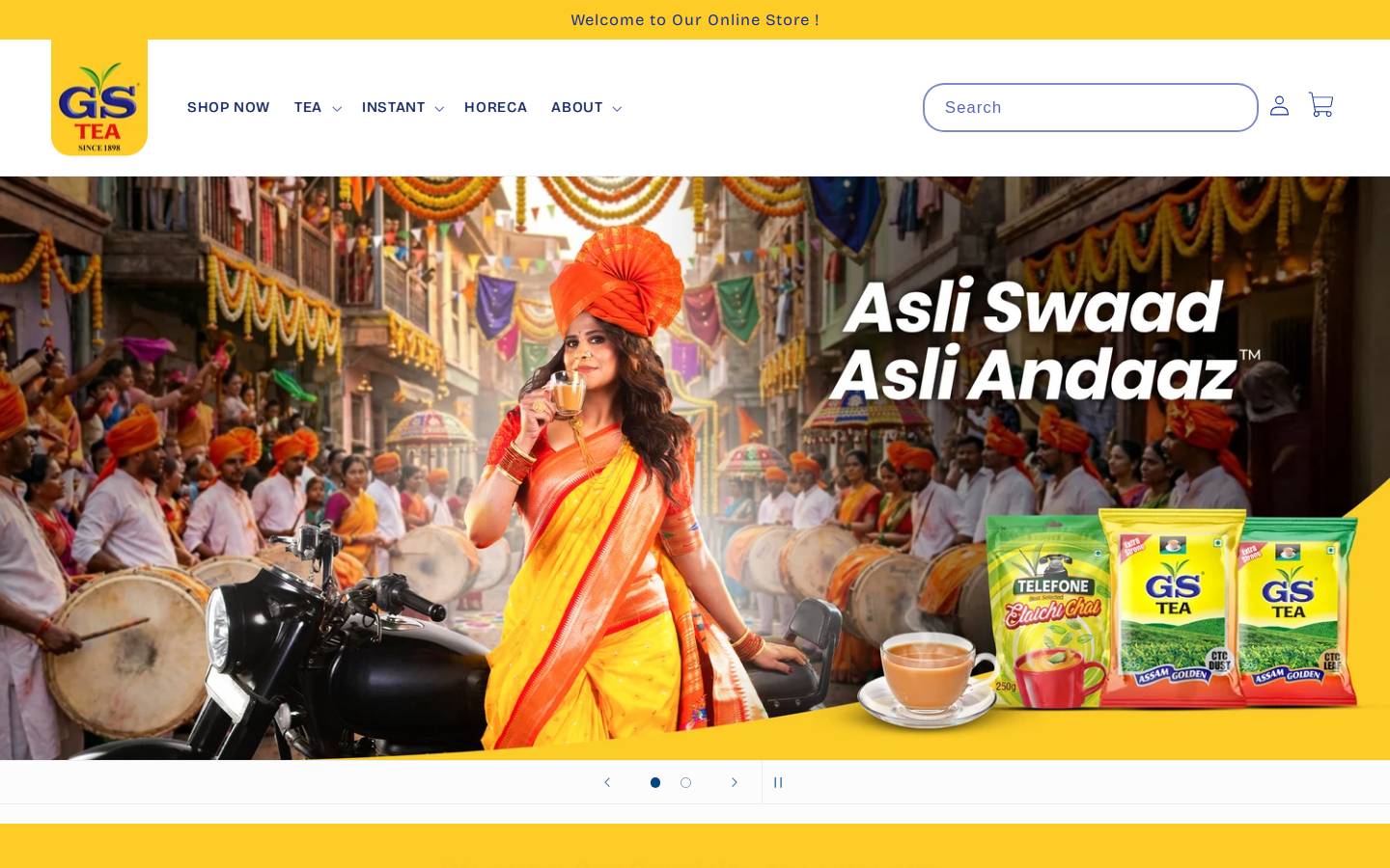gsbrands.com homepage screenshot