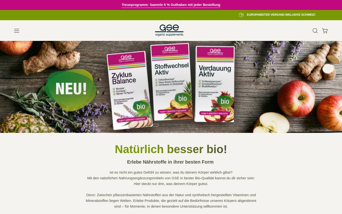 gse.bio homepage screenshot