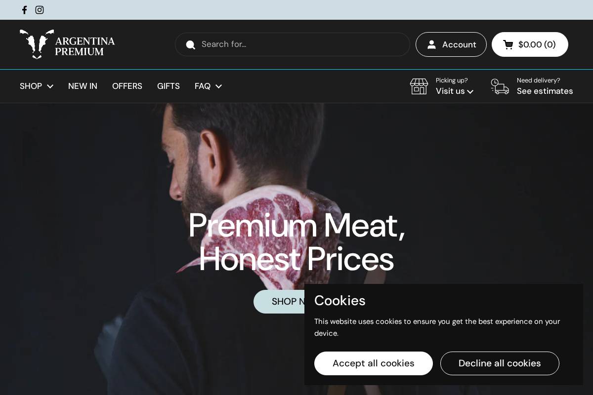 gsiargentinapremium.com homepage screenshot