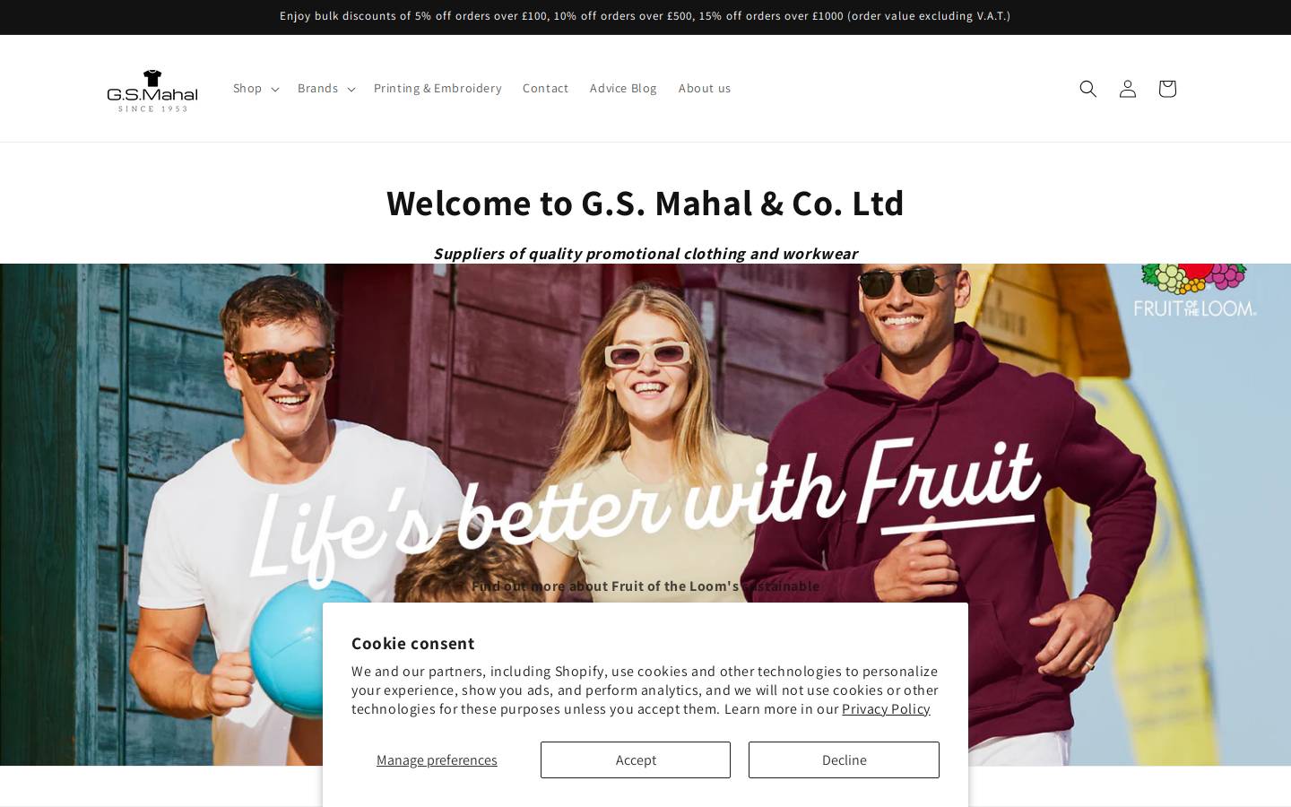 gsmahal.co.uk homepage screenshot
