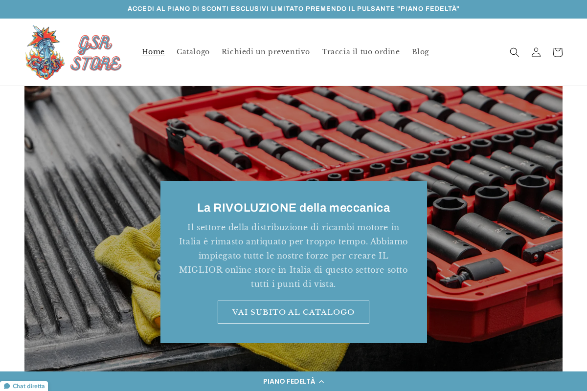 gsrstore homepage screenshot