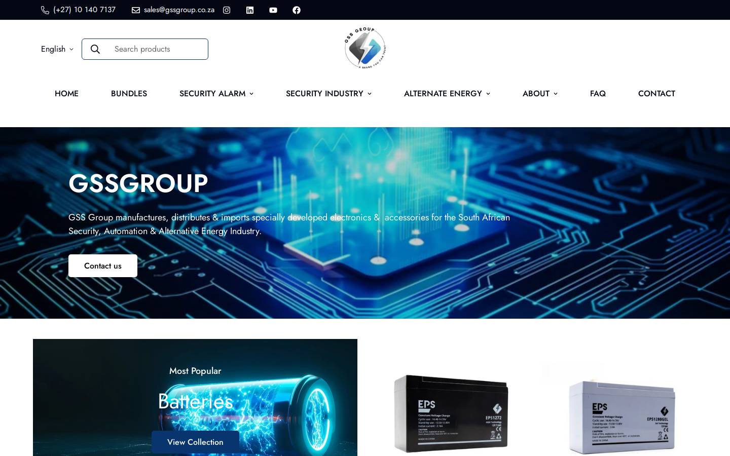 gssgroup.co.za homepage screenshot