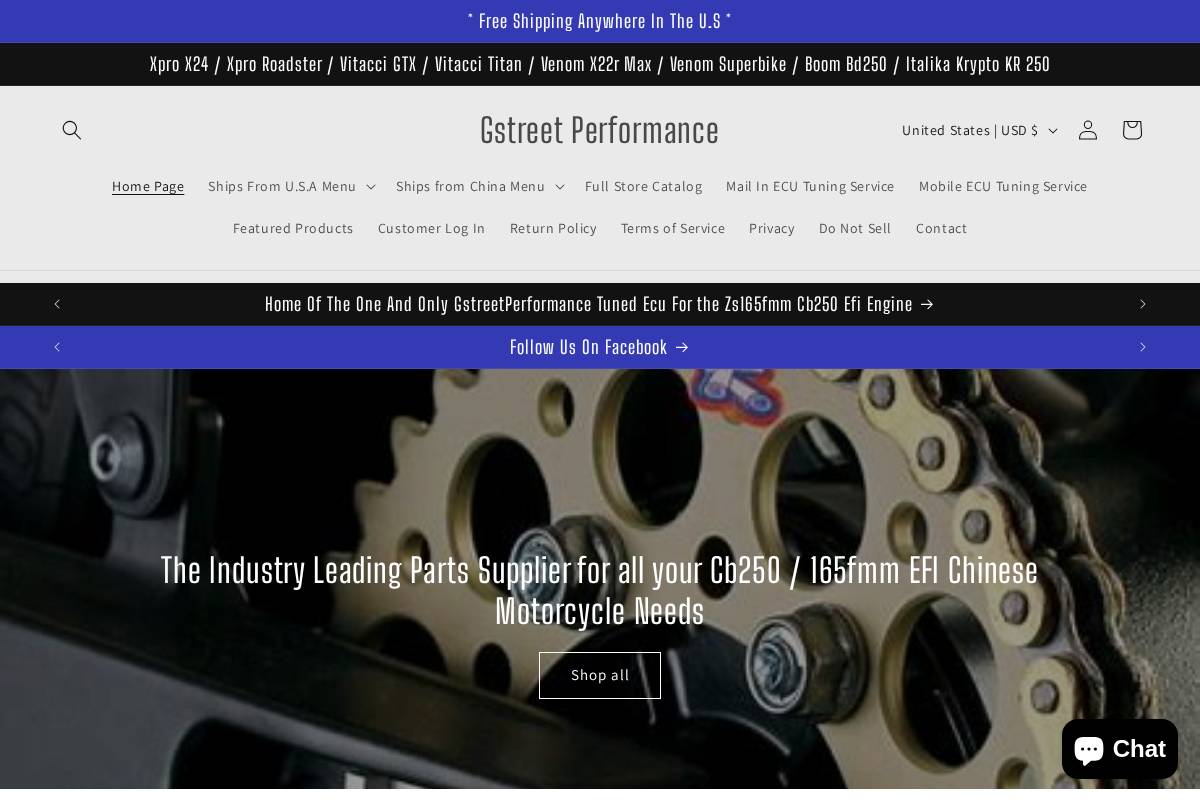 gstreetperformance.com homepage screenshot
