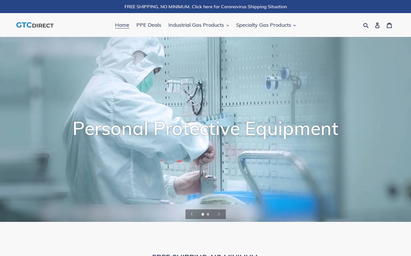 gtcdirect.com homepage screenshot