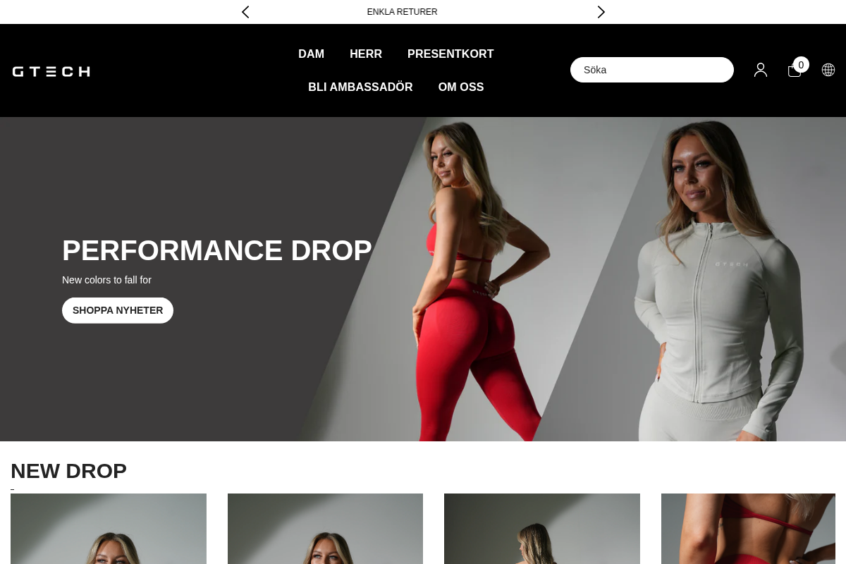 Gtech homepage screenshot