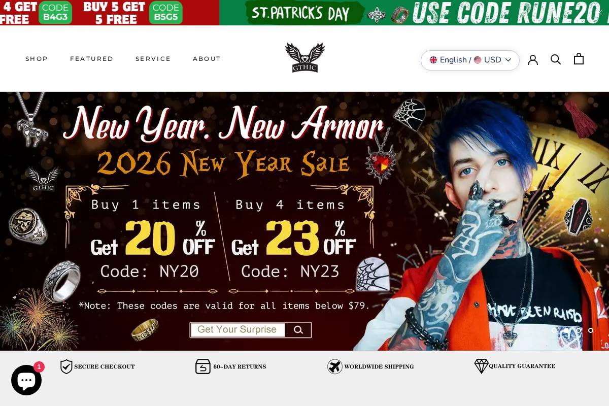 GTHIC homepage screenshot