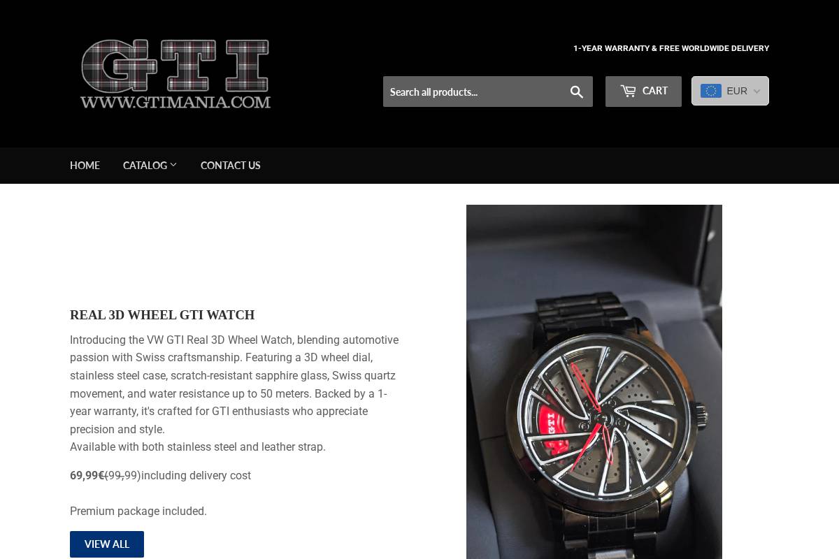Gtimania homepage screenshot