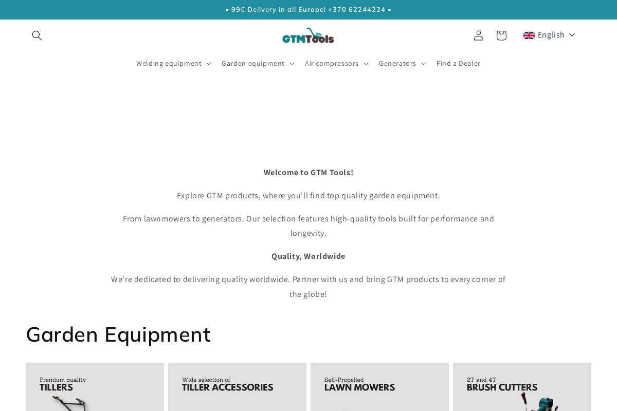 Gtmtools homepage screenshot
