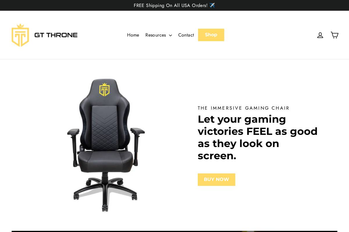 GTThrone homepage screenshot