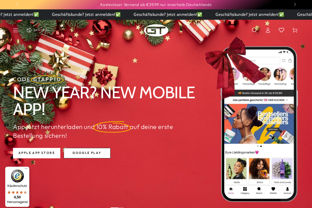 GT World of Beauty homepage screenshot