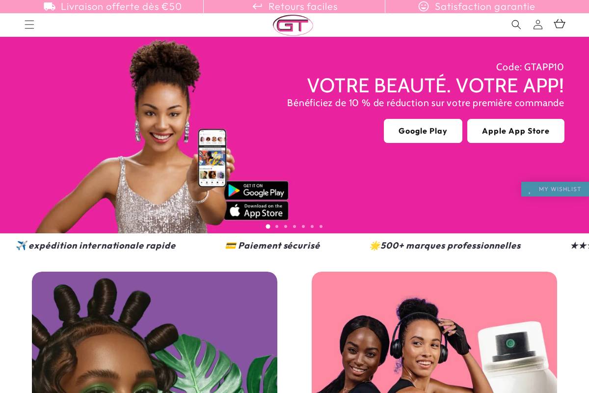 gtworld.fr homepage screenshot