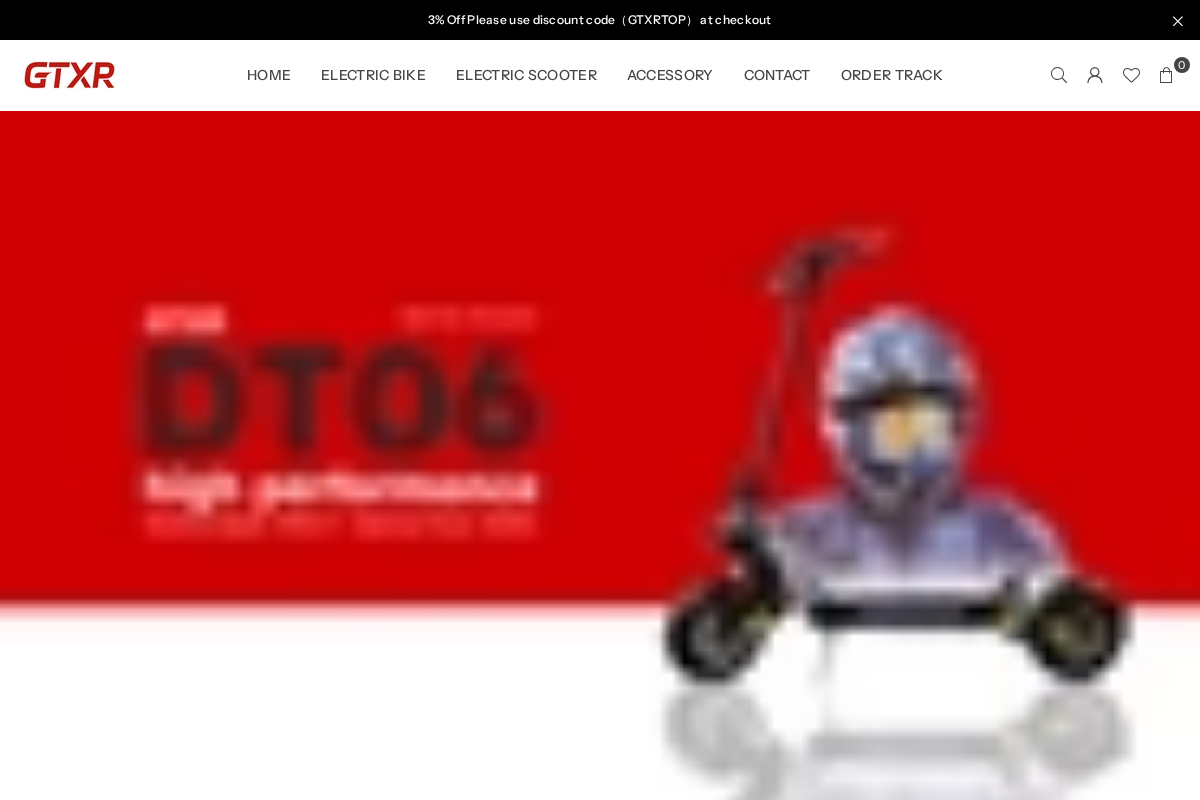 Gtxrstore homepage screenshot