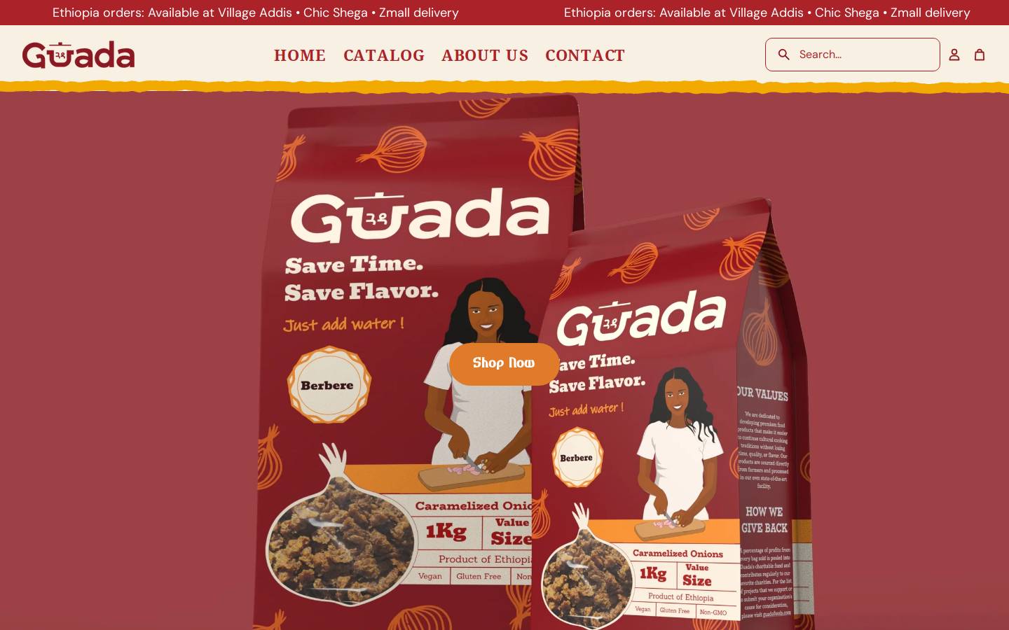 guadafoods.com homepage screenshot