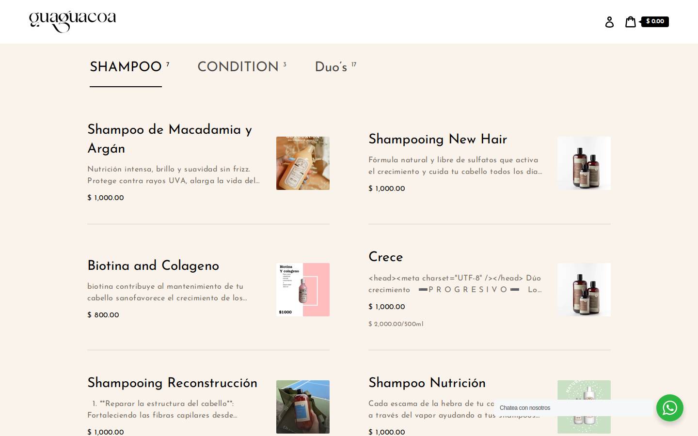 guaguacoa.mx homepage screenshot