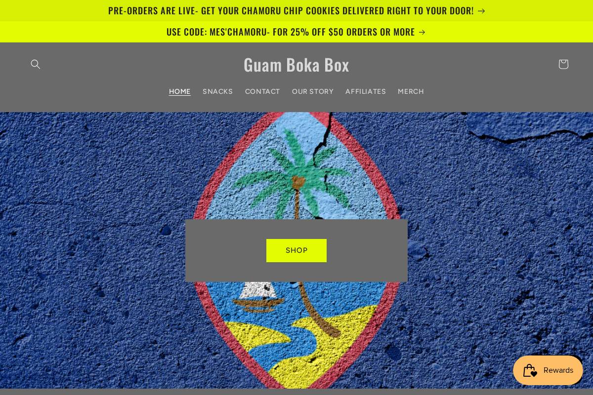 guambokabox.com homepage screenshot