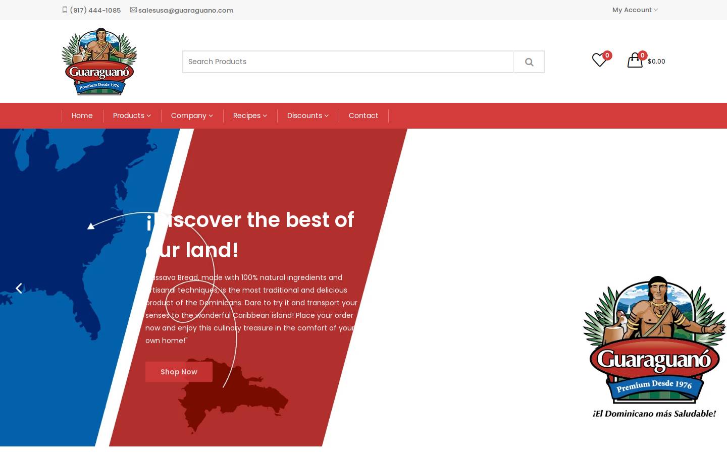 guaraguanousa.com homepage screenshot