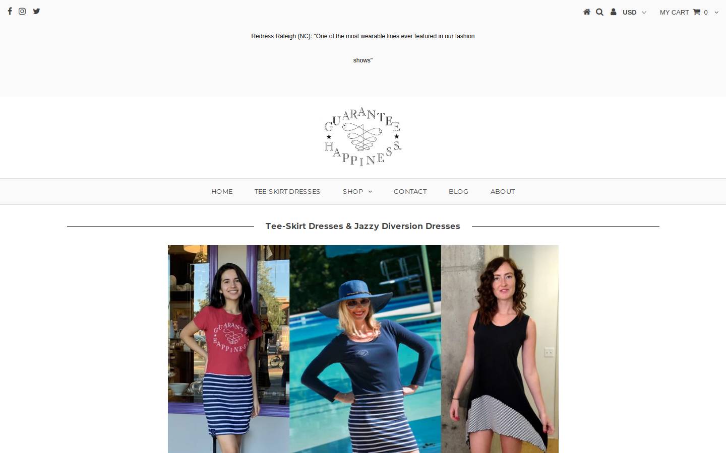 guaranteehappiness.com homepage screenshot