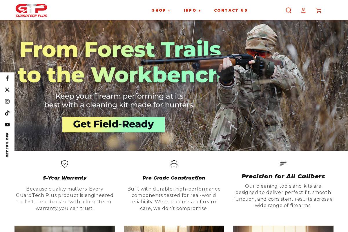guardtechplus.com homepage screenshot