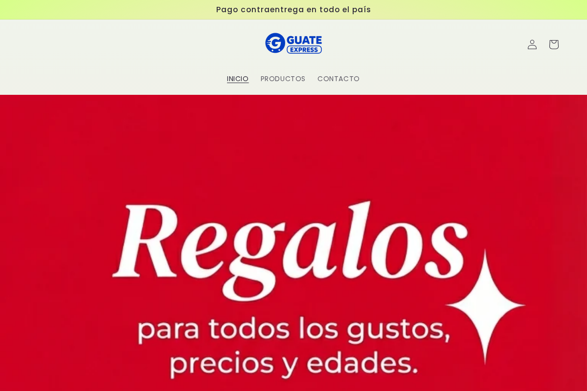 Guate Express homepage screenshot