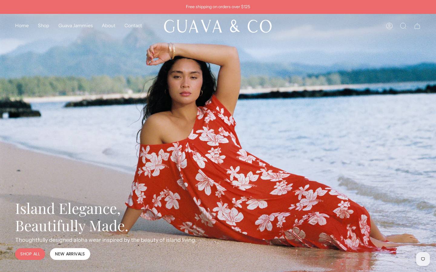 guavajammies.com homepage screenshot