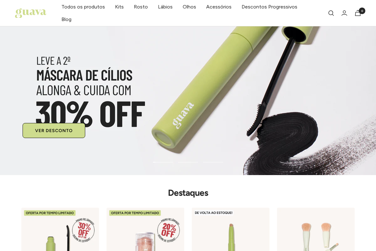 Guava homepage screenshot