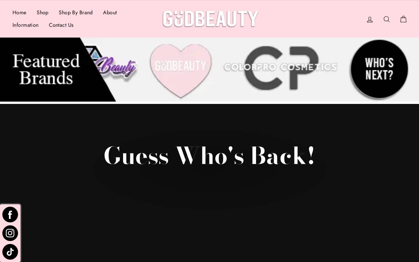 gudbeauty.com homepage screenshot