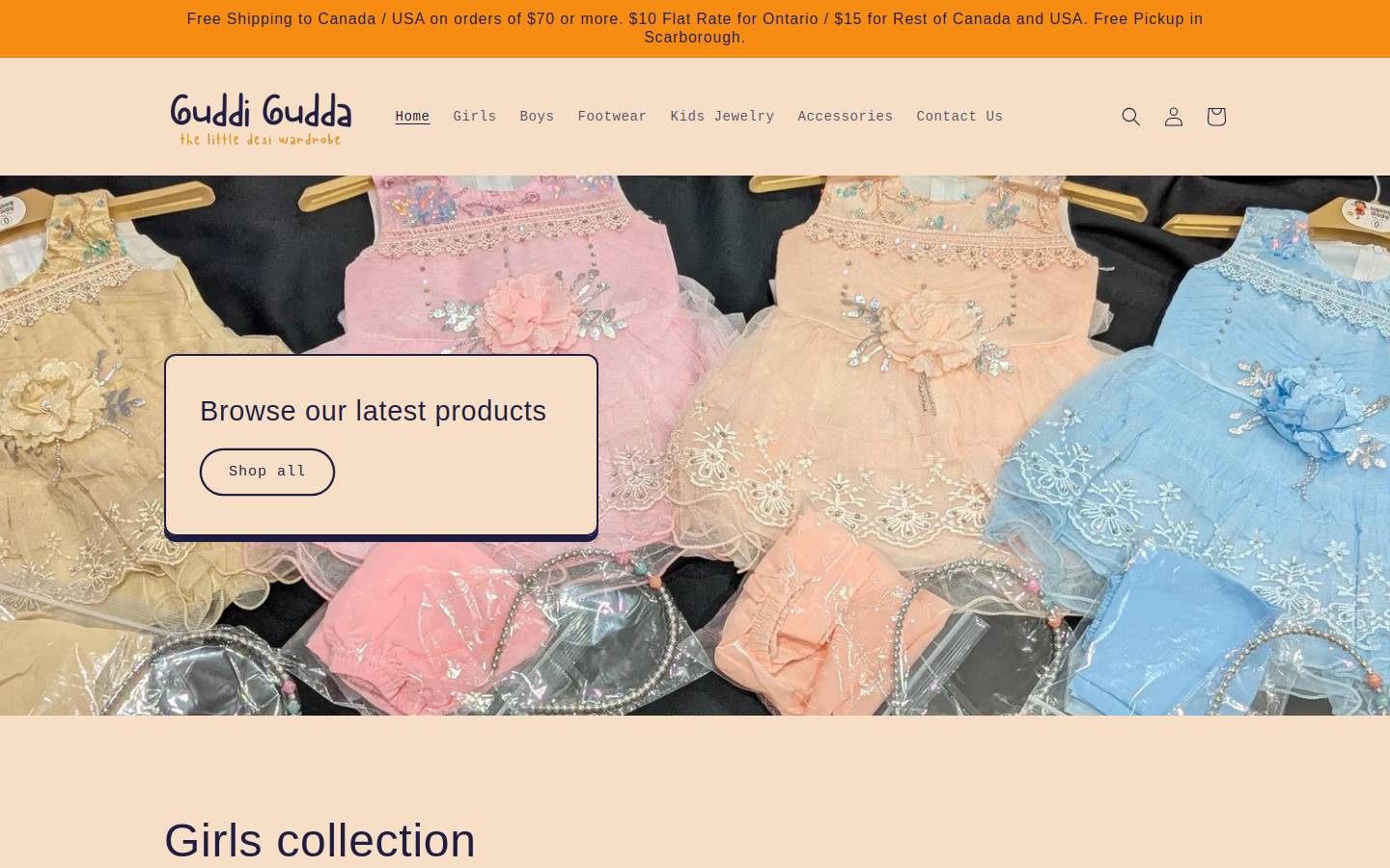 guddigudda.ca homepage screenshot
