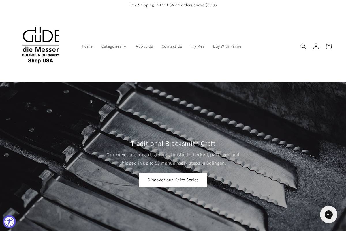 gudeshopusa.com homepage screenshot