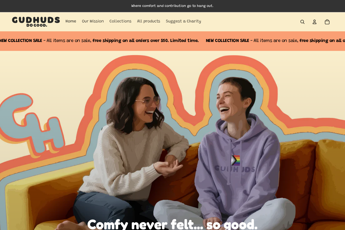 gudhuds homepage screenshot