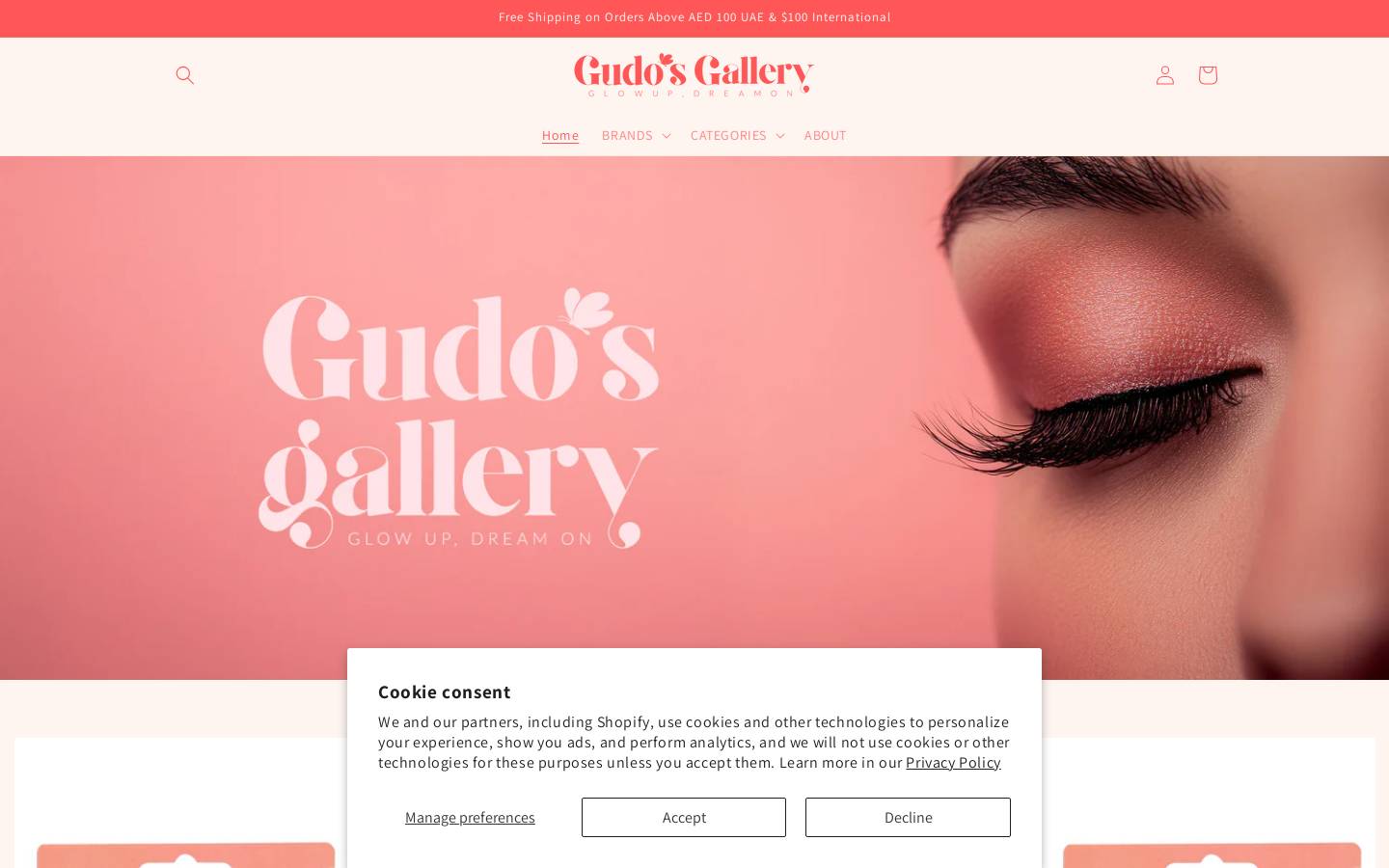 gudosgallery.com homepage screenshot
