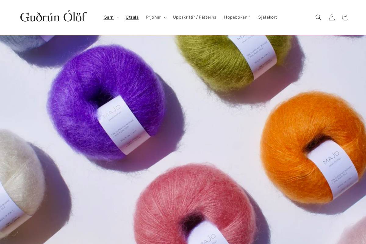 gudrunolof.com homepage screenshot