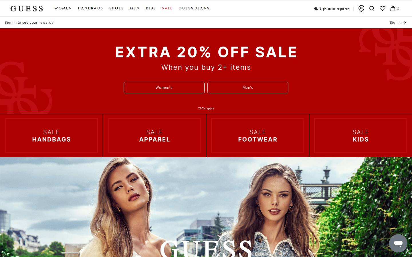 GUESS homepage screenshot