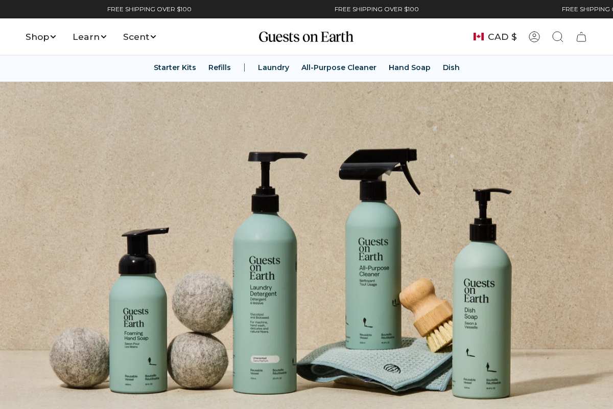 guestsonearth.com homepage screenshot