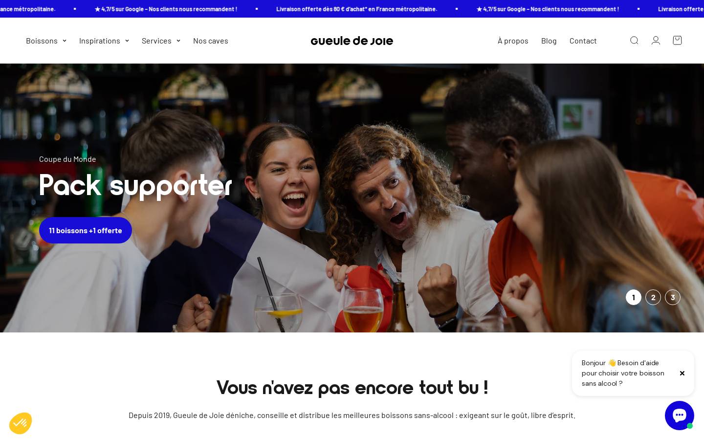 gueuledejoie.com homepage screenshot