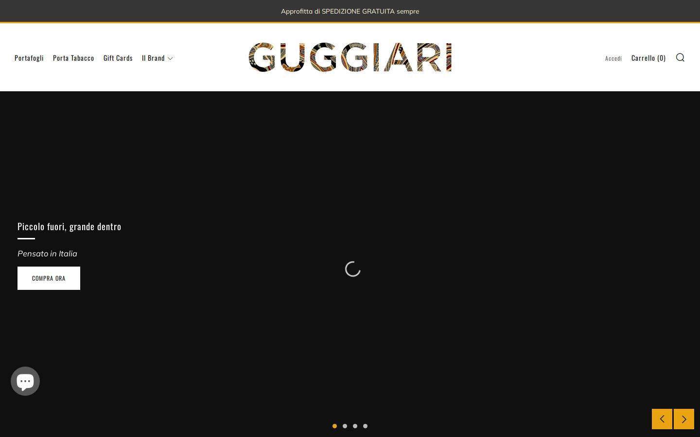 guggiari.com homepage screenshot