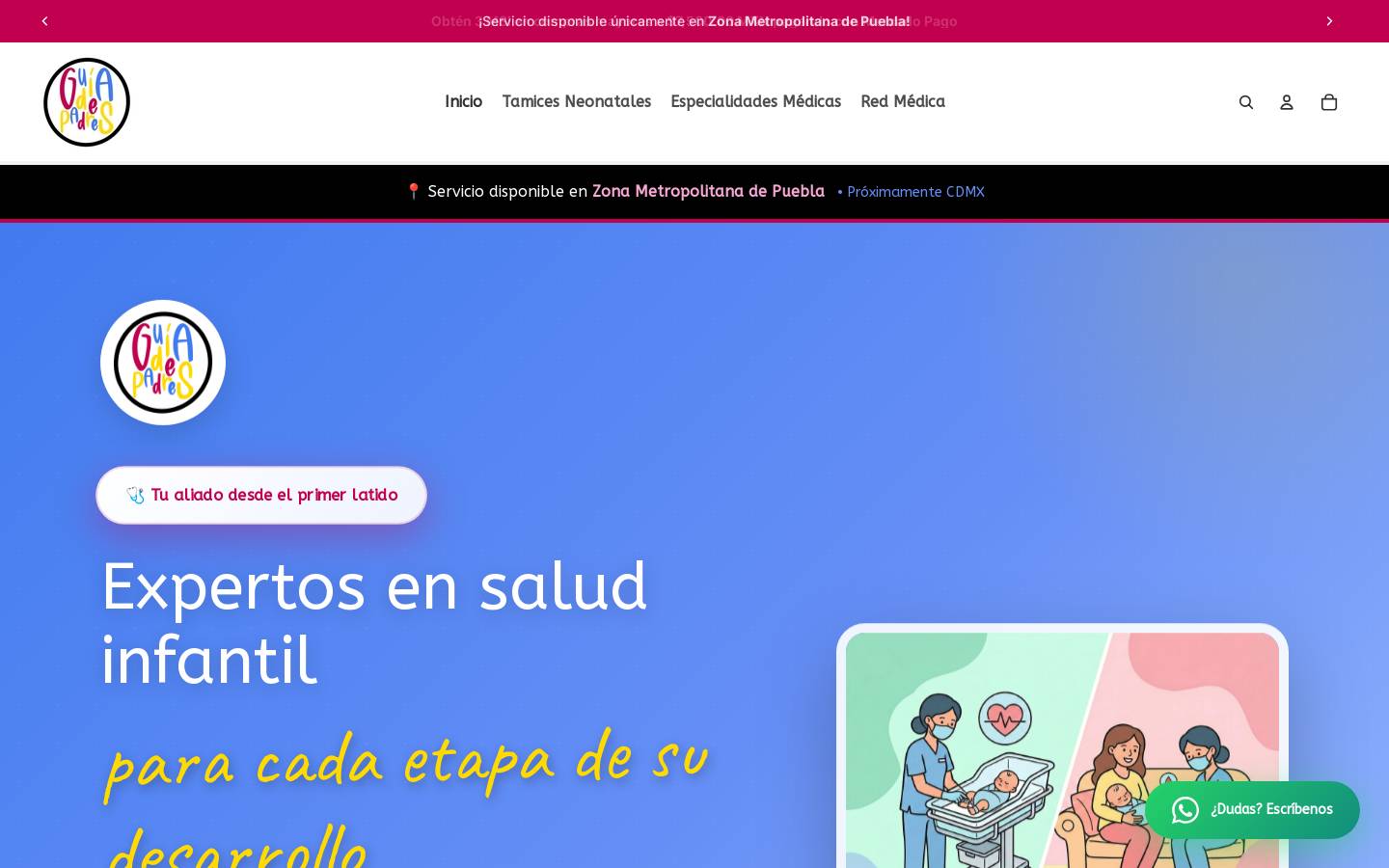 guiadepadres.com.mx homepage screenshot