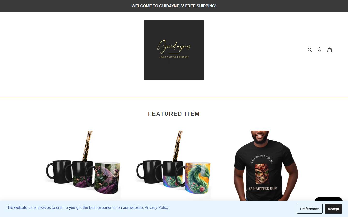guidayne.com homepage screenshot