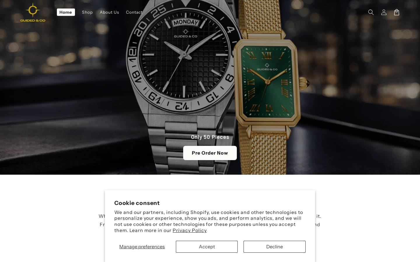 Guidedandco homepage screenshot