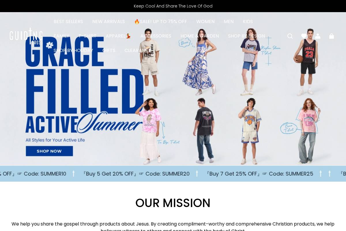guidingcross.com homepage screenshot