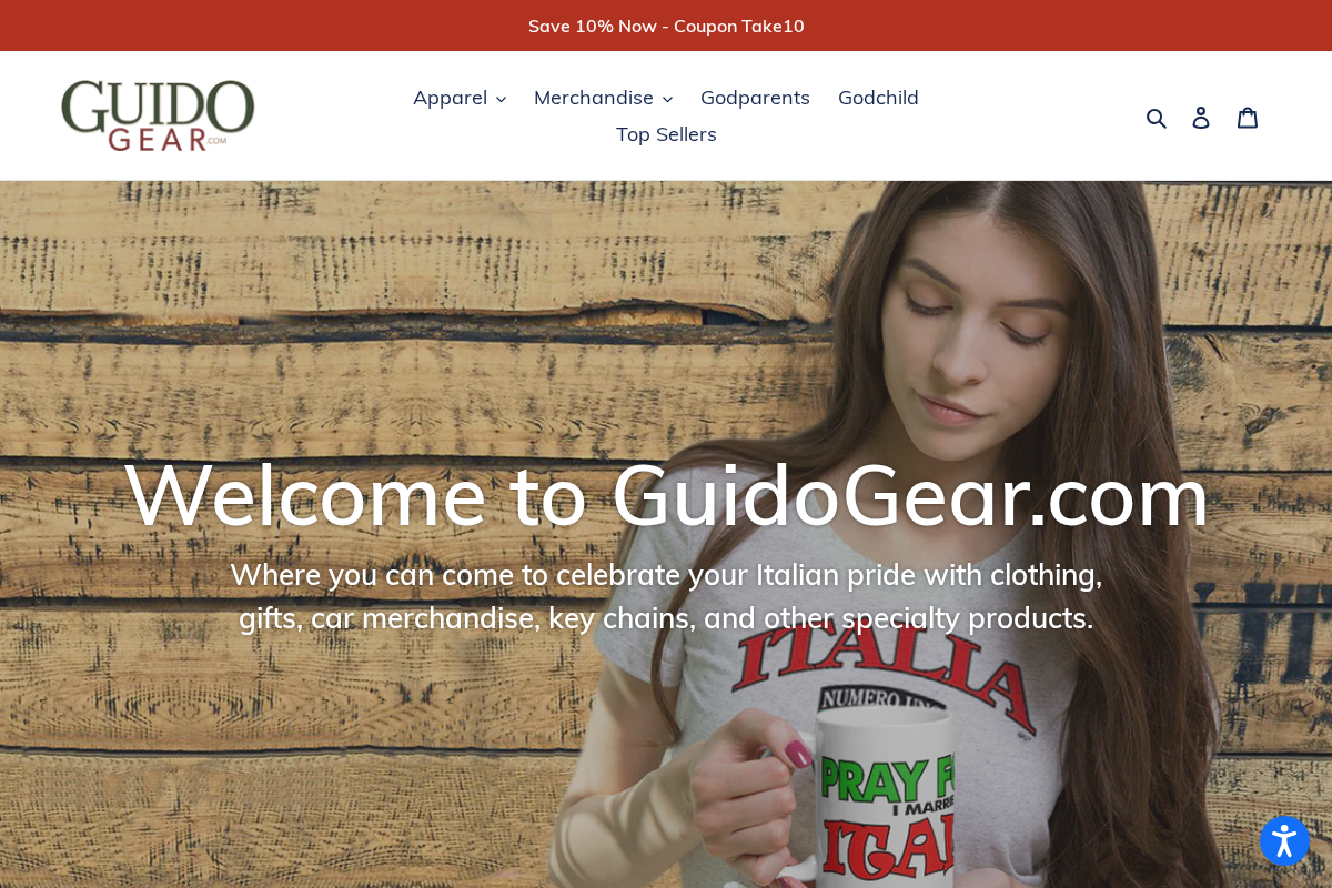 guidogear.com homepage screenshot