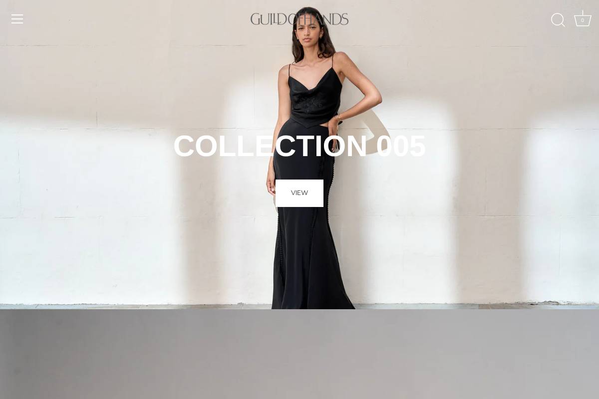 guildofhands.com homepage screenshot