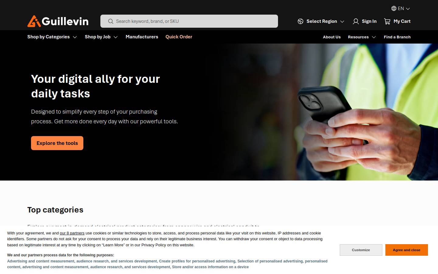 guillevin.com homepage screenshot