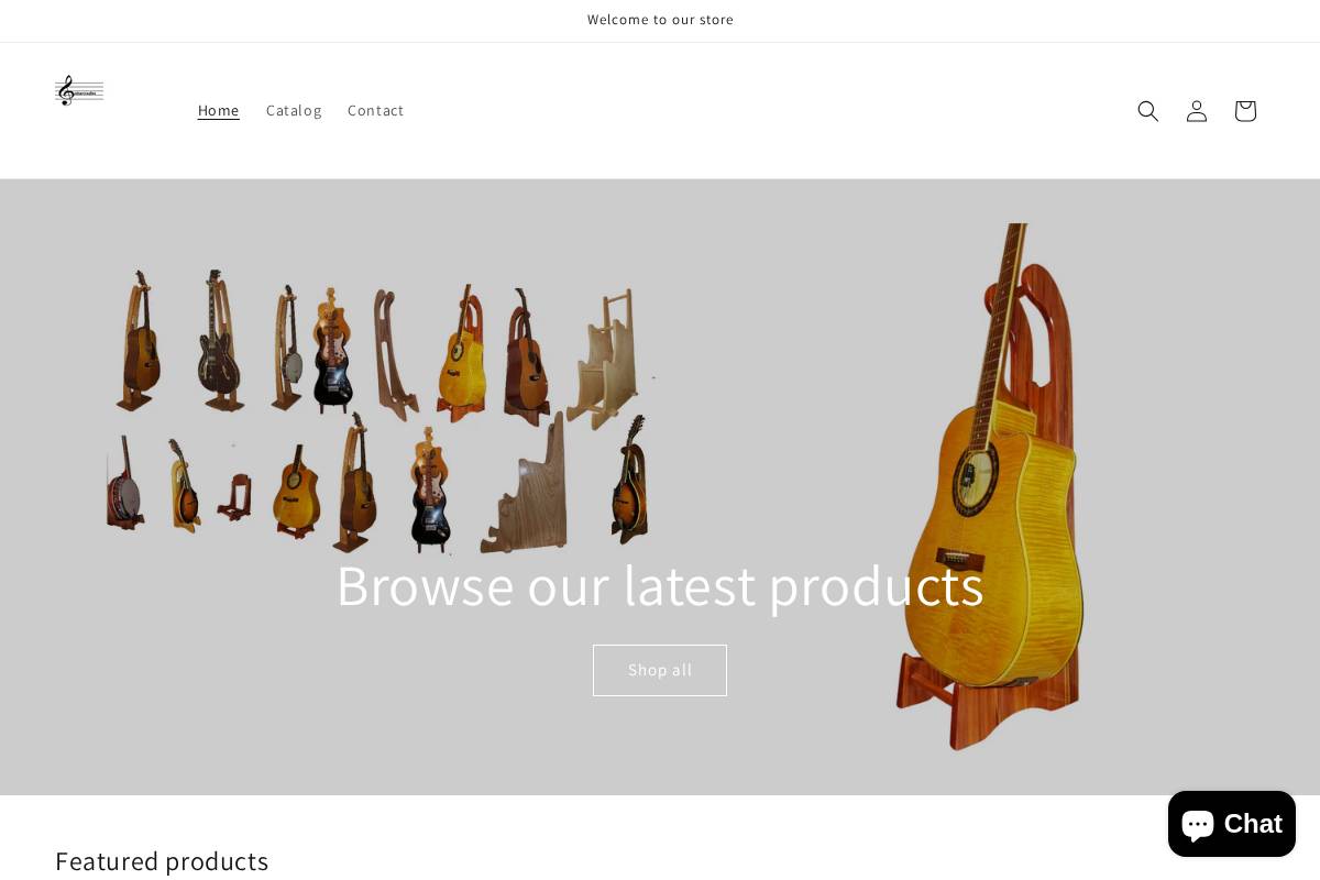 guitarcradles.com homepage screenshot