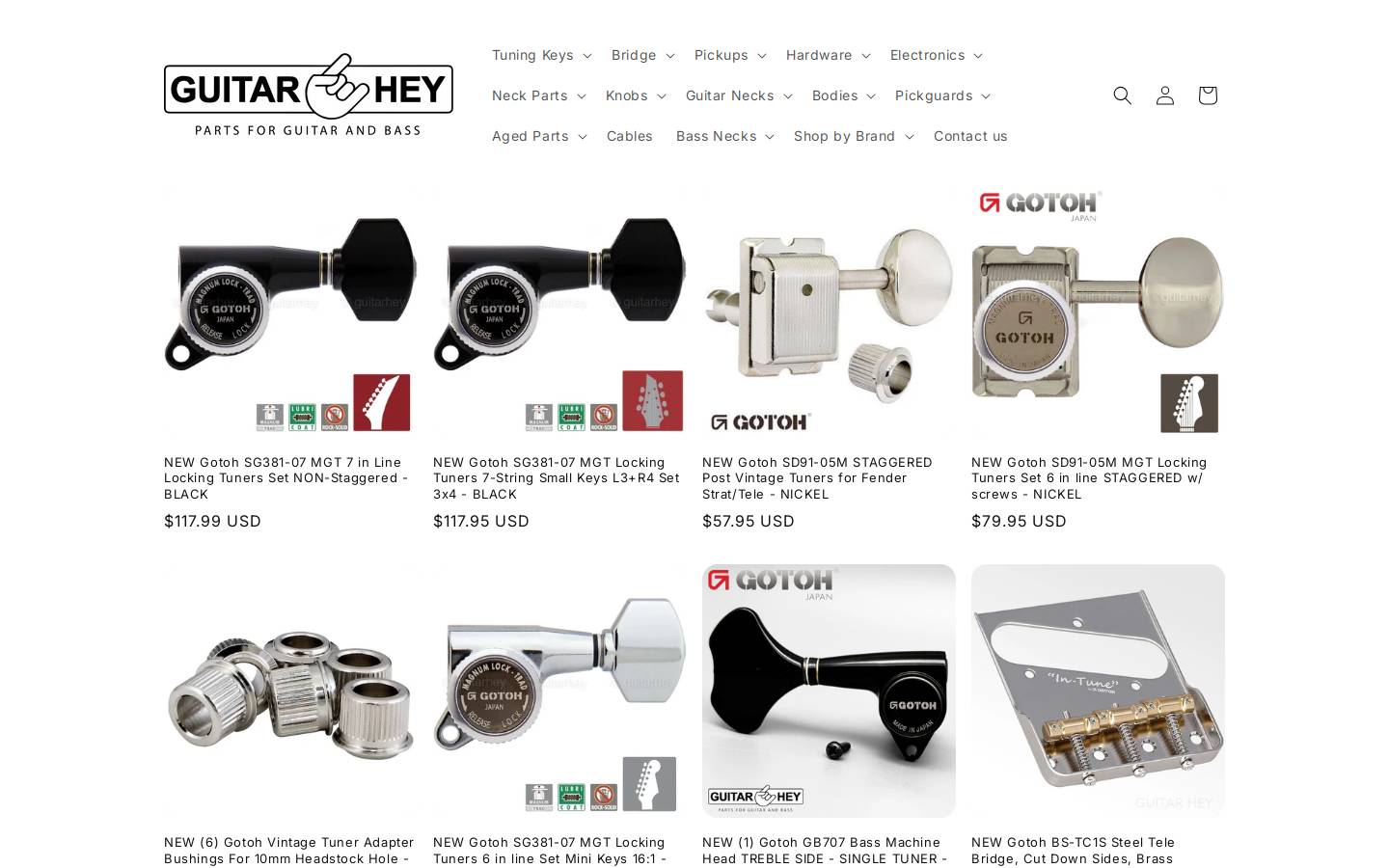 guitarhey.com homepage screenshot