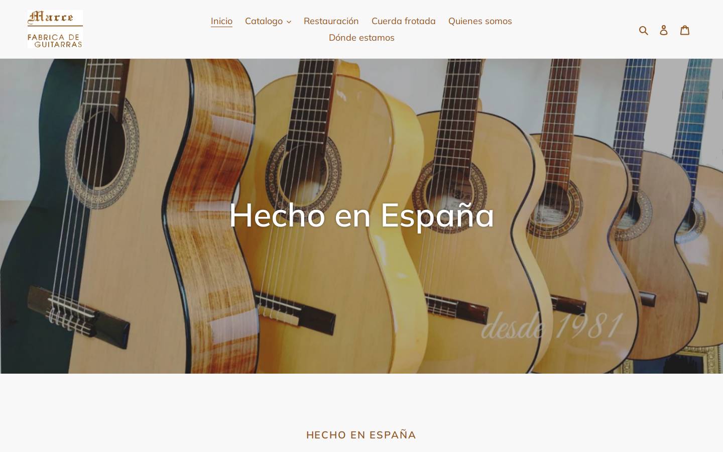guitarrasmarce.es homepage screenshot