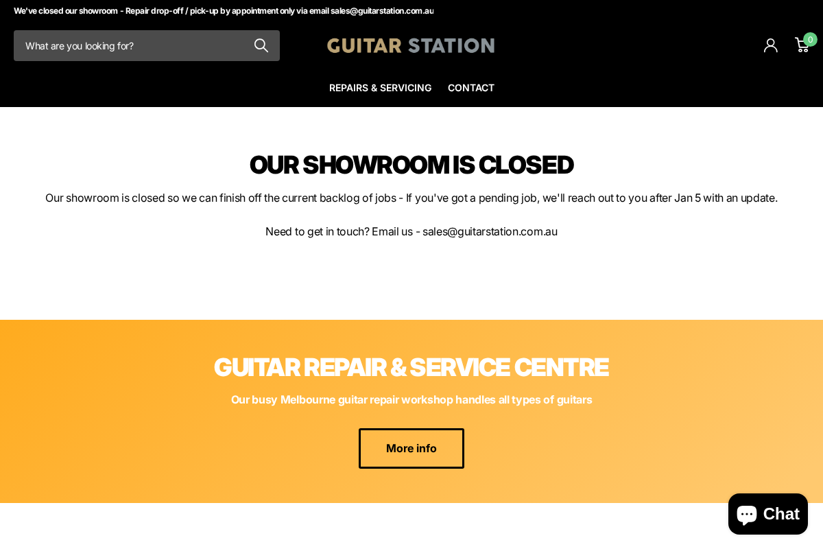 guitarstation.com.au homepage screenshot